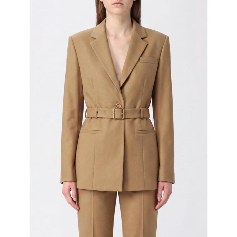 Pinko Women Pinko Slim Fit Single-Breasted Wool Blend Blazer With Waist Belt